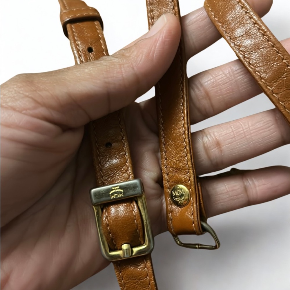 MCM Visetos Barrel Crossbody Bag - Picture 7 of 13